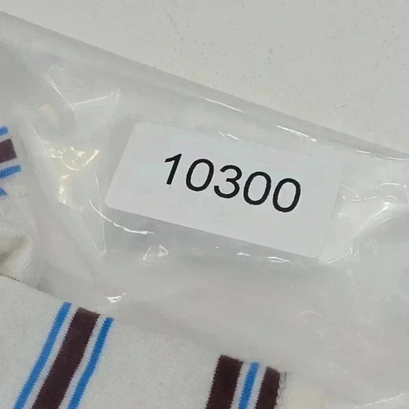 NWT Levis‎ Mens Striped T-Shirt 3XL White With Brown & Blue Stripes 100% Cotton - Picture 8 of 8